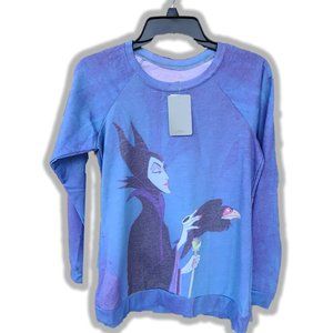 RARE Disney Maleficent Sweatshirt Womens Pullover Size MD NEW WT